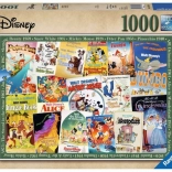 Puzzle Disney Vintage Afișe de Film 1000 pcs Ravensburger