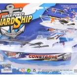 Barcă din plastic plutitoare pe baterii