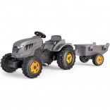 tractor cu pedale Smoby Stronger XXL cu remorcă detașabilă