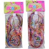 Șnururi pentru împletit cu accesorii 80 cm