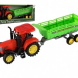Tractor de jucărie cu remorcă din plastic 35 cm