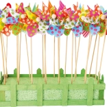 Morisca de vânt colorată din lemn SMALL FOOT pentru copii