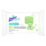 Șervețele umede pentru copii Linteo Baby 100% biodegradabile 48 buc