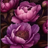 Agenda de buzunar Flori violet 2026