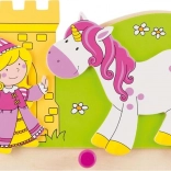 Cuier pentru haine prințesă și unicorn