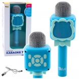 Microfon Bluetooth Karaoke Fără Fir Înregistrare Schimbare Voce Albastru