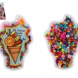 Set de mărgele din plastic colorate pentru creație