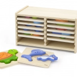 Puzzle de lemn Viga 12 plăci