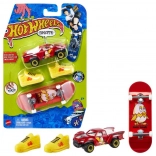 Colecția de colecție Hot Wheels cu mini skateboard și pantofi