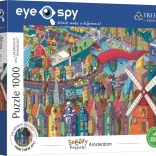 TREFL Puzzle Eye-Spy Sneaky Peekers: Amsterdam 1000 piese