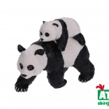 figurină panda cu pui 8 cm