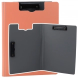 Placă roz cu copertă și două clame A4