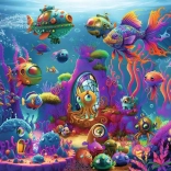 RAVENSBURGER puzzle extratereștri în ocean XXL 150 piese
