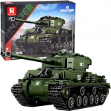 Set de construcție Reobrix tanc SHERMAN M4A3E8 – licențiat WORLD OF TANKS, 836 piese