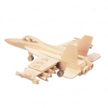 Woodcraft puzzle 3D din lemn – avion de vânătoare