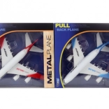 Avion din metal cu baterii cu sunete și lumini