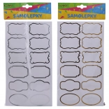 Autocolante 14x25,5 cm pentru borcane de condimente, etichete, rame