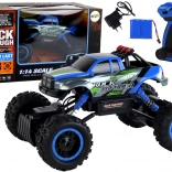 Mașină RC off-road 1:14 2.4 GHz albastră 4x4