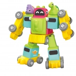 Dinozaur robotic și trenuleț set de construcție cu șuruburi