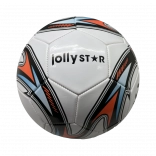 Minge de fotbal din piele Jolly Star Champion, mărimea 5