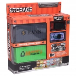 Oraș de containere - Set de construit cu mașini și accesorii