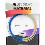 filament termocrom pro pentru stilouri 3D și imprimante – își schimbă culoarea din albastru în alb, 1,75 mm, 15 m