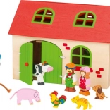 Goki ferma mea – fermă din lemn pentru copii