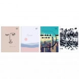 Caiet A4, 96 file, mix de designuri