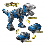 Qman Idei nelimitate 3‑în‑1 tehnologie mecanică – dinozaur robotic și mașini de teren