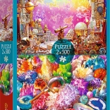 Puzzle 2×500 spațiul și cristalele