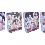 Pungă cadou de Crăciun L 32 × 41,5 × 12 cm