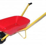 Roabă pentru copii cu cuvă din plastic – roșie