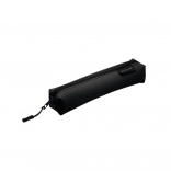 Etui îngust PASTELINI neagră cu fixare elastică