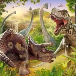 Puzzle 180 piese Dinosaur Battle