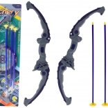 Arc pentru copii cu săgeți cu ventuză, mov, 3 bucăți