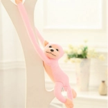 Maimuță de pluș cu sunet roz 60 cm