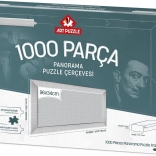 Ramă pentru puzzle 96x34 cm alb