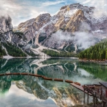 Puzzle RAVENSBURGER Lago di Braies Italia 1500 piese