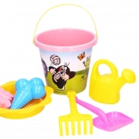 Set mare roz pentru nisip cu motivul Şoricelului 3,5 l