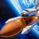 Model din plastic Space Shuttle Discovery & Booster Rockets