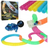 Set de construit pentru copii - Pista de curse flexibilă cu mașinuță rapidă