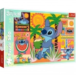 Puzzle 500 piese LILO ȘI STITCH – vacanță cu Stitch
