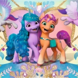 Puzzle 100 piese Glitter My Little Pony Ponei strălucitori