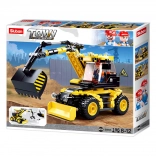 sluban town excavator pe roți – set de construcție