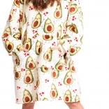 Cozy Noxxiez pătură-hanorac TV călduroasă cu glugă Avocado