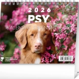 Calendar de birou NOTIQUE Câini cu nume de câini 2026