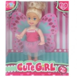 Păpușă cu aripi detașabile 12 cm