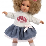 Păpușă realistă Llorens Elena cu corp textil moale - 35 cm