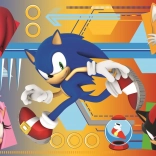 Puzzle Sonic 60 de piese Sonic în acțiune