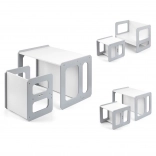 Set de mobilier pentru copii Milly Mally Stella 3 în 1 masă și scaun, gri